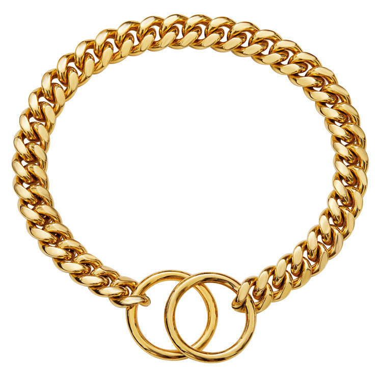 Hundehalsband im Ketten Design - BlingHalsband