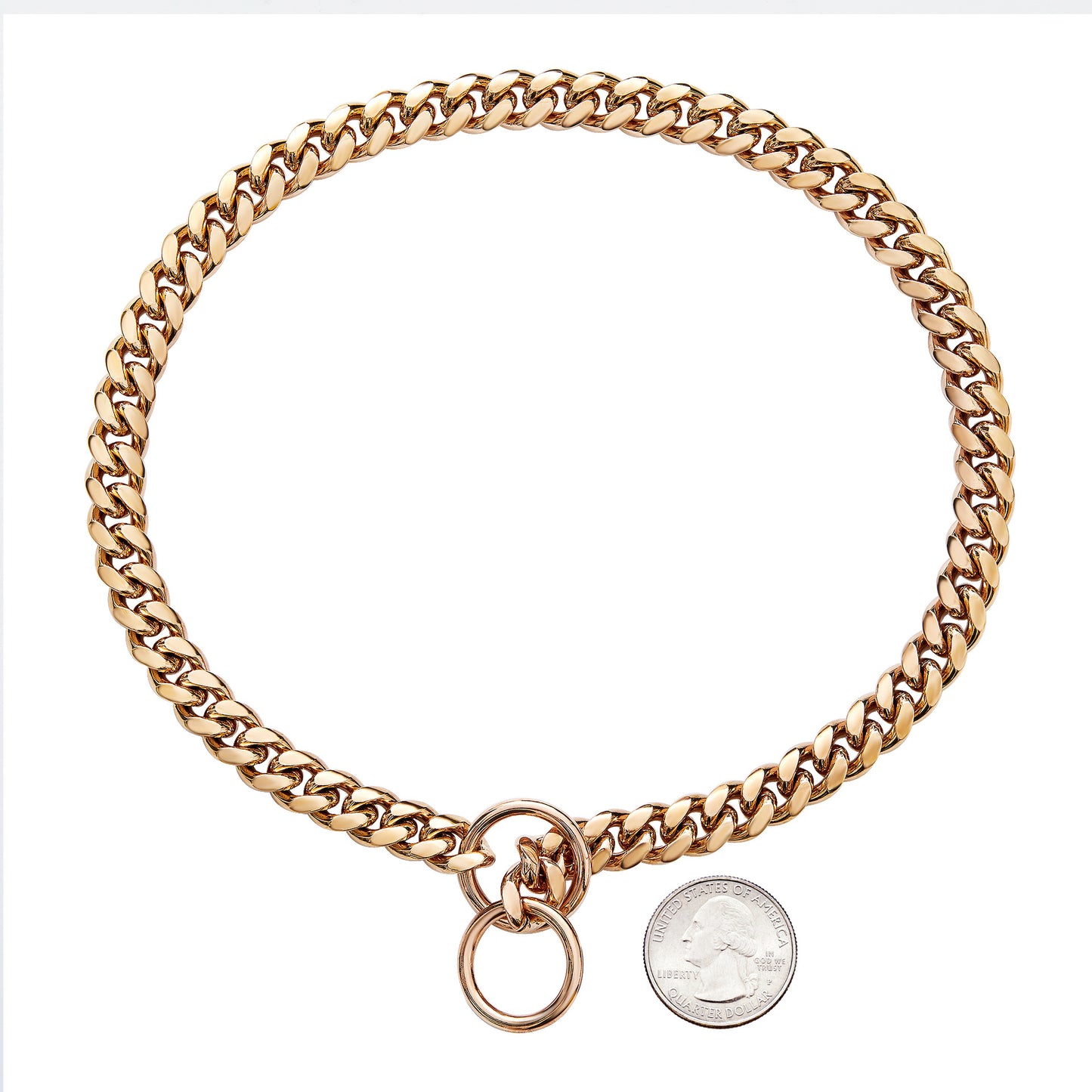 Hundehalsband im Ketten Design - BlingHalsband