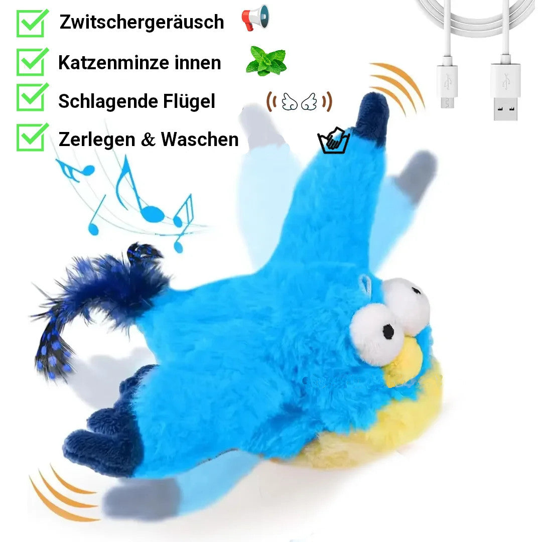 SpielVogel – Das interaktive Spielzeug für Hunde und Katzen mit flatternden Flügeln