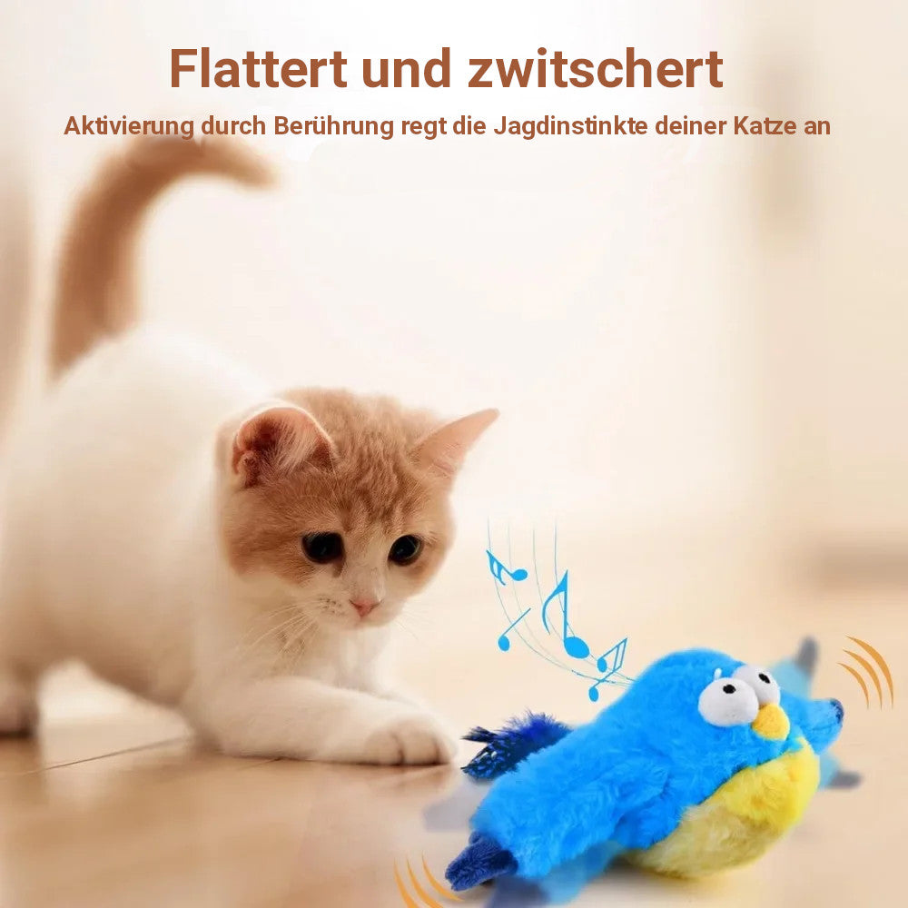 SpielVogel – Das interaktive Spielzeug für Hunde und Katzen mit flatternden Flügeln