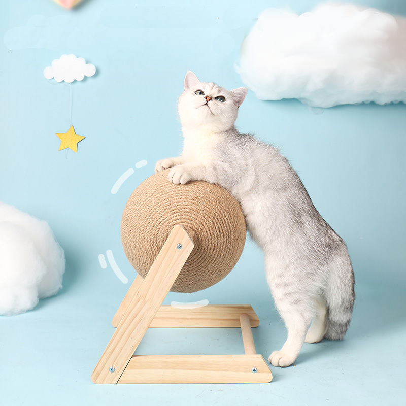 KratzKugel – Interaktives Kratzspielzeug für Katzen mit Sisal