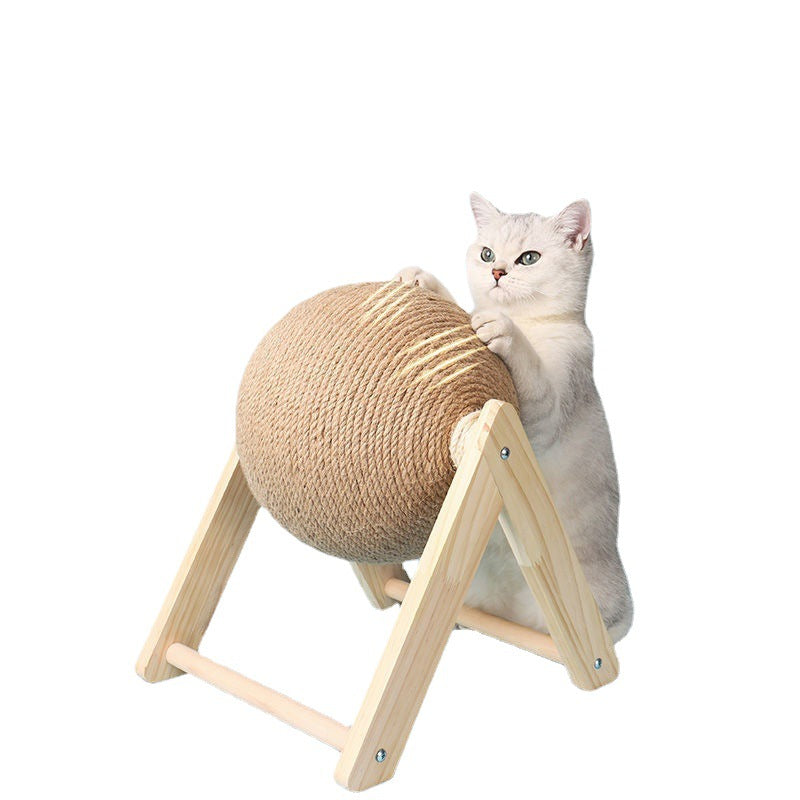 KratzKugel – Interaktives Kratzspielzeug für Katzen mit Sisal