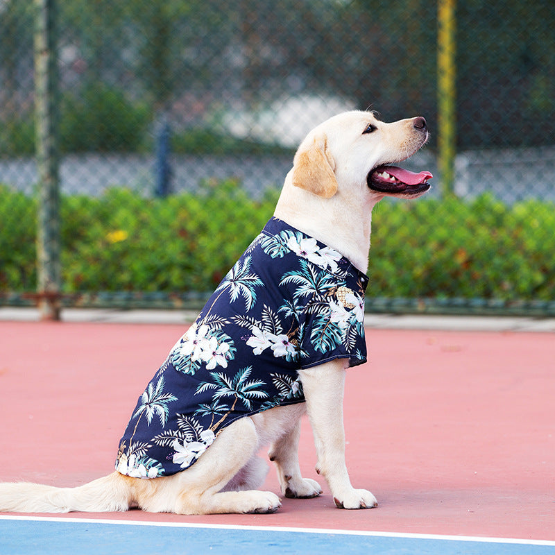 Hunde Hawaii Hemd – Sommerliches Hundeshirt mit tropischem Design