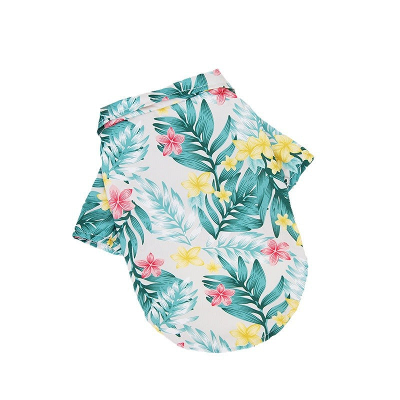 Hunde Hawaii Hemd – Sommerliches Hundeshirt mit tropischem Design