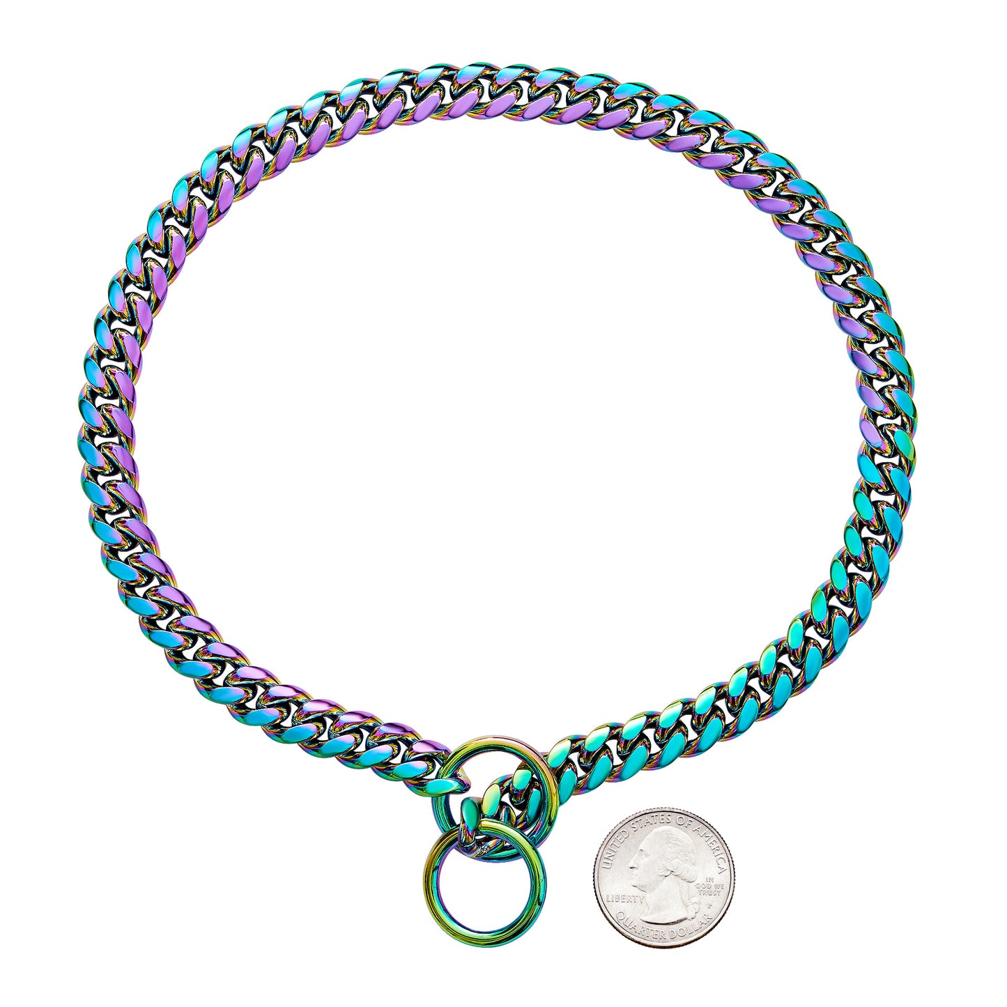 Hundehalsband im Ketten Design - BlingHalsband