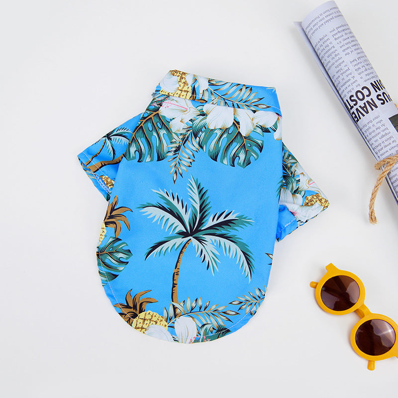 Hunde Hawaii Hemd – Sommerliches Hundeshirt mit tropischem Design