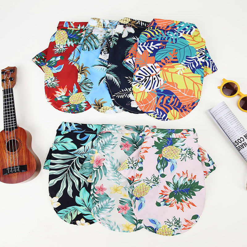 Hunde Hawaii Hemd – Sommerliches Hundeshirt mit tropischem Design