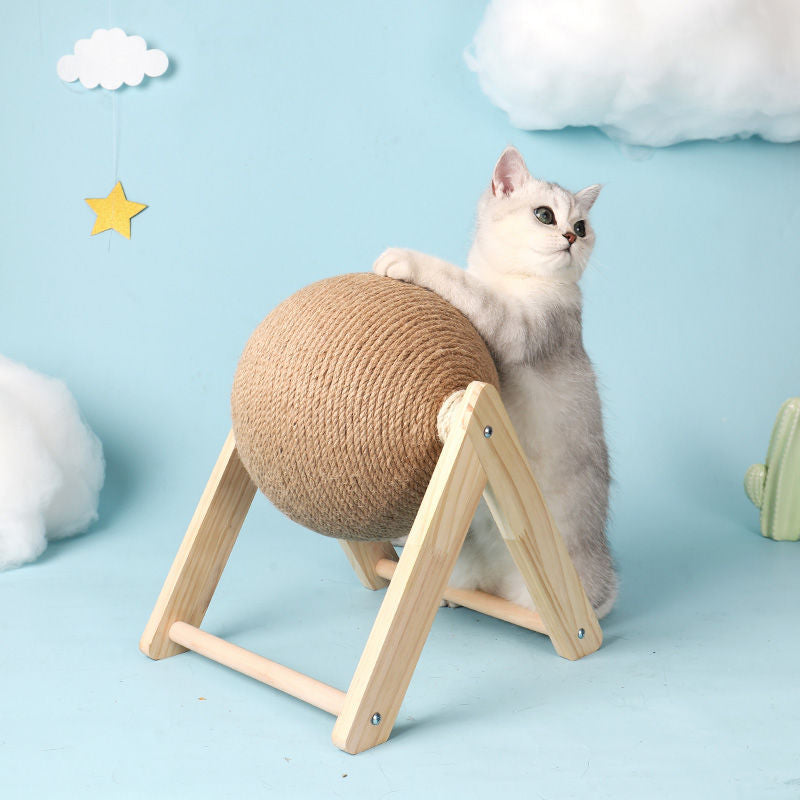 KratzKugel – Interaktives Kratzspielzeug für Katzen mit Sisal