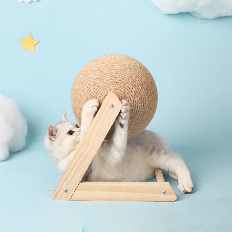KratzKugel – Interaktives Kratzspielzeug für Katzen mit Sisal