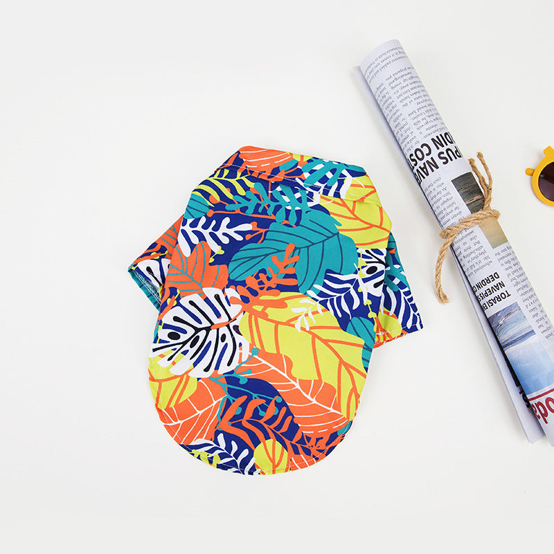 Hunde Hawaii Hemd – Sommerliches Hundeshirt mit tropischem Design