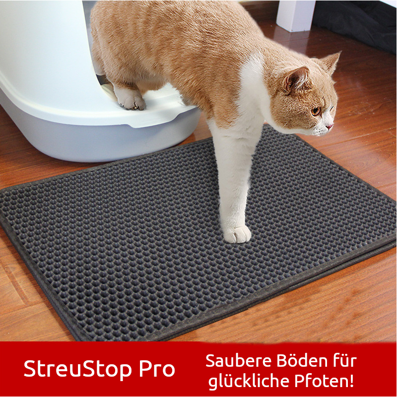 StreuStop Pro – Die rutschfeste Matte für saubere Böden und weniger Katzenstreu