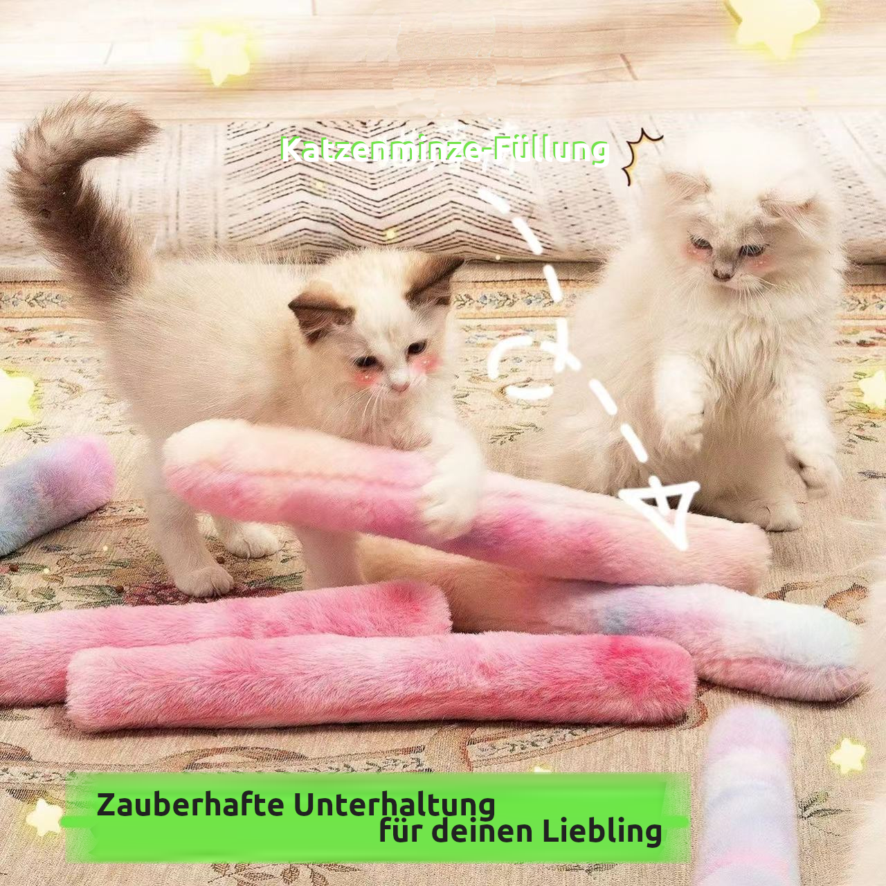 Katzenminze Spielkissen – Weiches Kauspielzeug für Katzen