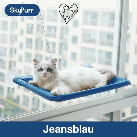 SkyPurr – Die Fenster-Hängematte für das ultimative Katzenvergnügen