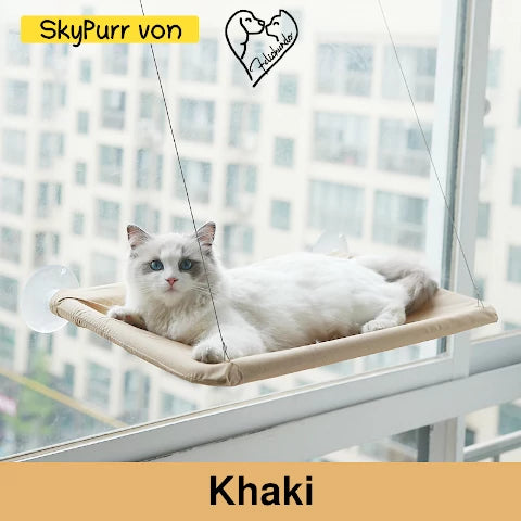 SkyPurr – Die Fenster-Hängematte für das ultimative Katzenvergnügen