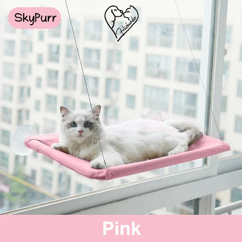 SkyPurr – Die Fenster-Hängematte für das ultimative Katzenvergnügen