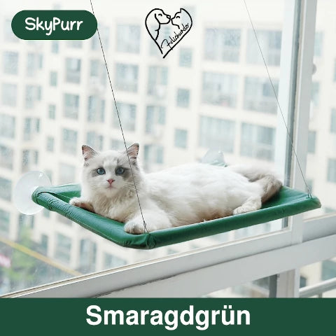 SkyPurr – Die Fenster-Hängematte für das ultimative Katzenvergnügen